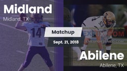 Matchup: Midland  vs. Abilene  2018