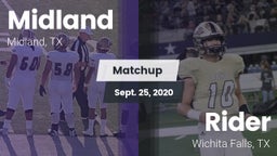 Matchup: Midland  vs. Rider  2020