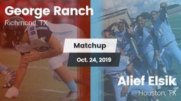 Matchup: George Ranch High vs. Alief Elsik  2019