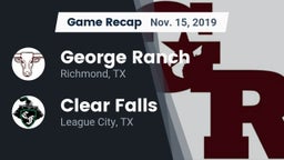 Recap: George Ranch  vs. Clear Falls  2019