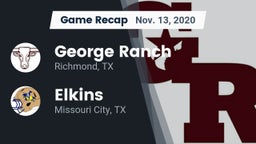 Recap: George Ranch  vs. Elkins  2020