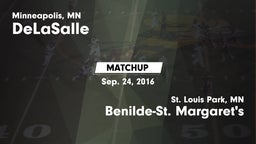 Matchup: DeLaSalle High vs. Benilde-St. Margaret's  2016