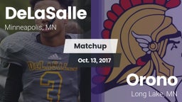 Matchup: DeLaSalle High vs. Orono  2017