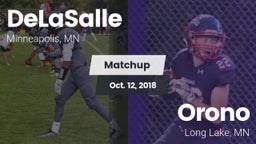 Matchup: DeLaSalle High vs. Orono  2018