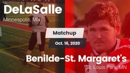 Matchup: DeLaSalle High vs. Benilde-St. Margaret's  2020