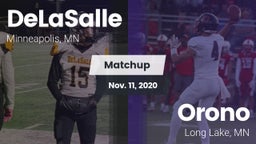 Matchup: DeLaSalle High vs. Orono  2020