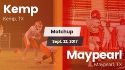 Matchup: Kemp  vs. Maypearl   2017
