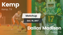 Matchup: Kemp  vs. Dallas Madison  2017