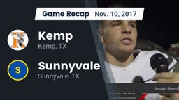 Recap: Kemp  vs. Sunnyvale  2017