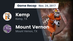 Recap: Kemp  vs. Mount Vernon  2017