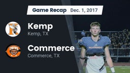 Recap: Kemp  vs. Commerce  2017