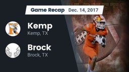 Recap: Kemp  vs. Brock  2017