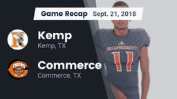 Recap: Kemp  vs. Commerce  2018