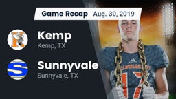 Recap: Kemp  vs. Sunnyvale  2019