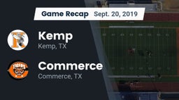 Recap: Kemp  vs. Commerce  2019