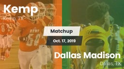 Matchup: Kemp  vs. Dallas Madison  2019