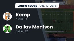 Recap: Kemp  vs. Dallas Madison  2019