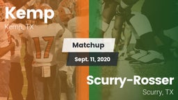 Matchup: Kemp  vs. Scurry-Rosser  2020