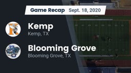 Recap: Kemp  vs. Blooming Grove  2020