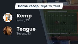 Recap: Kemp  vs. Teague  2020
