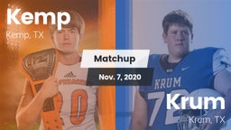Matchup: Kemp  vs. Krum  2020