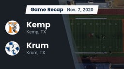Recap: Kemp  vs. Krum  2020