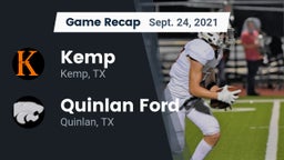 Recap: Kemp  vs. Quinlan Ford  2021