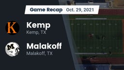Recap: Kemp  vs. Malakoff  2021