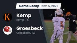 Recap: Kemp  vs. Groesbeck  2021