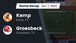 Recap: Kemp  vs. Groesbeck  2022