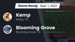 Recap: Kemp  vs. Blooming Grove  2023