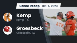 Recap: Kemp  vs. Groesbeck  2023
