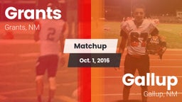 Matchup: Grants  vs. Gallup  2016