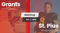 Matchup: Grants  vs. St. Pius  2016