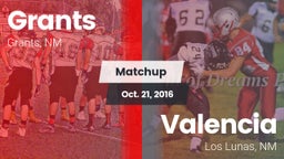 Matchup: Grants  vs. Valencia  2016