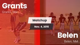 Matchup: Grants  vs. Belen  2016