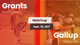 Matchup: Grants  vs. Gallup  2017