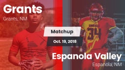 Matchup: Grants  vs. Espanola Valley  2018