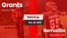 Matchup: Grants  vs. Bernalillo  2018