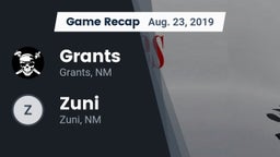 Recap: Grants  vs. Zuni  2019