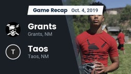 Recap: Grants  vs. Taos  2019
