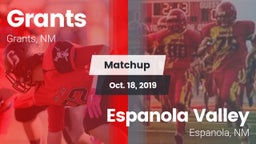 Matchup: Grants  vs. Espanola Valley  2019