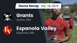 Recap: Grants  vs. Espanola Valley  2019