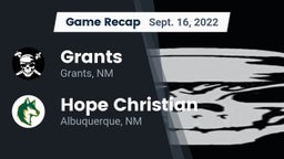 Recap: Grants  vs. Hope Christian  2022