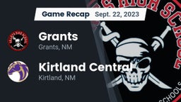 Recap: Grants  vs. Kirtland Central  2023
