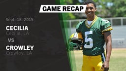 Recap: Cecilia  vs. Crowley  2015