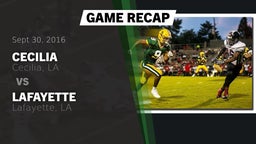 Recap: Cecilia  vs. Lafayette  2016