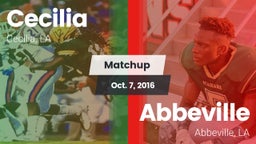 Matchup: Cecilia  vs. Abbeville  2016
