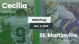 Matchup: Cecilia  vs. St. Martinville  2016