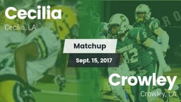 Matchup: Cecilia  vs. Crowley  2017